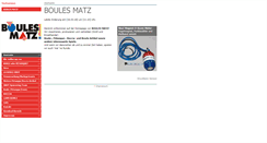 Desktop Screenshot of boulesmatz.de