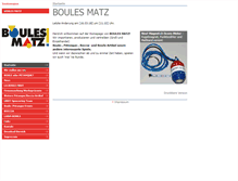Tablet Screenshot of boulesmatz.de